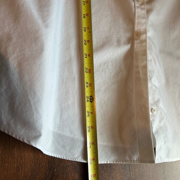Lands’ End white button-down shirt, size 16P - Picture 5 of 7